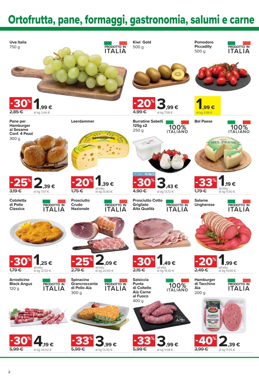 Pagina 2. del volantino Carrefour - Sconti Fino al 40%