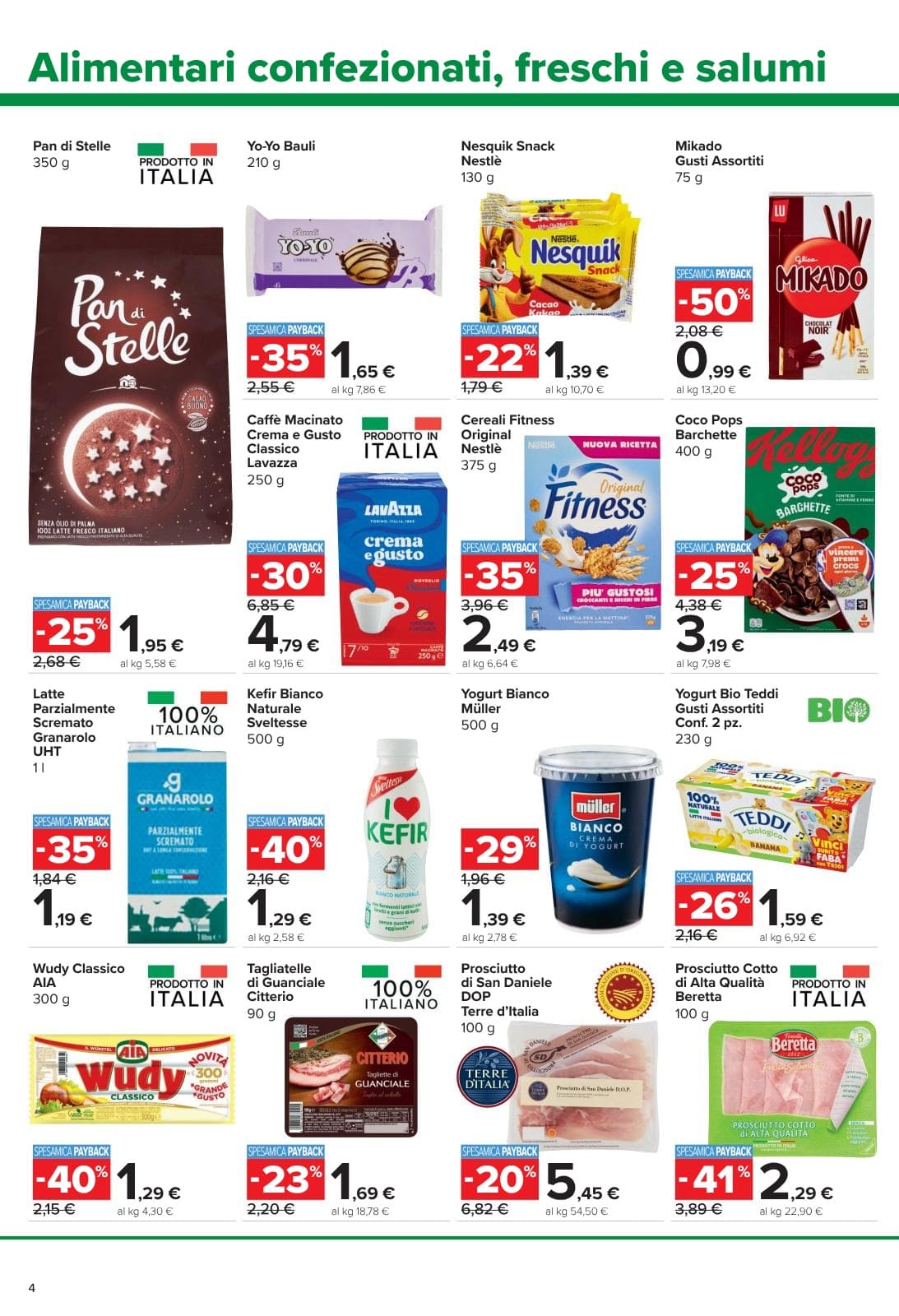 Pagina 4. del volantino Carrefour - Sconti Fino al 40%