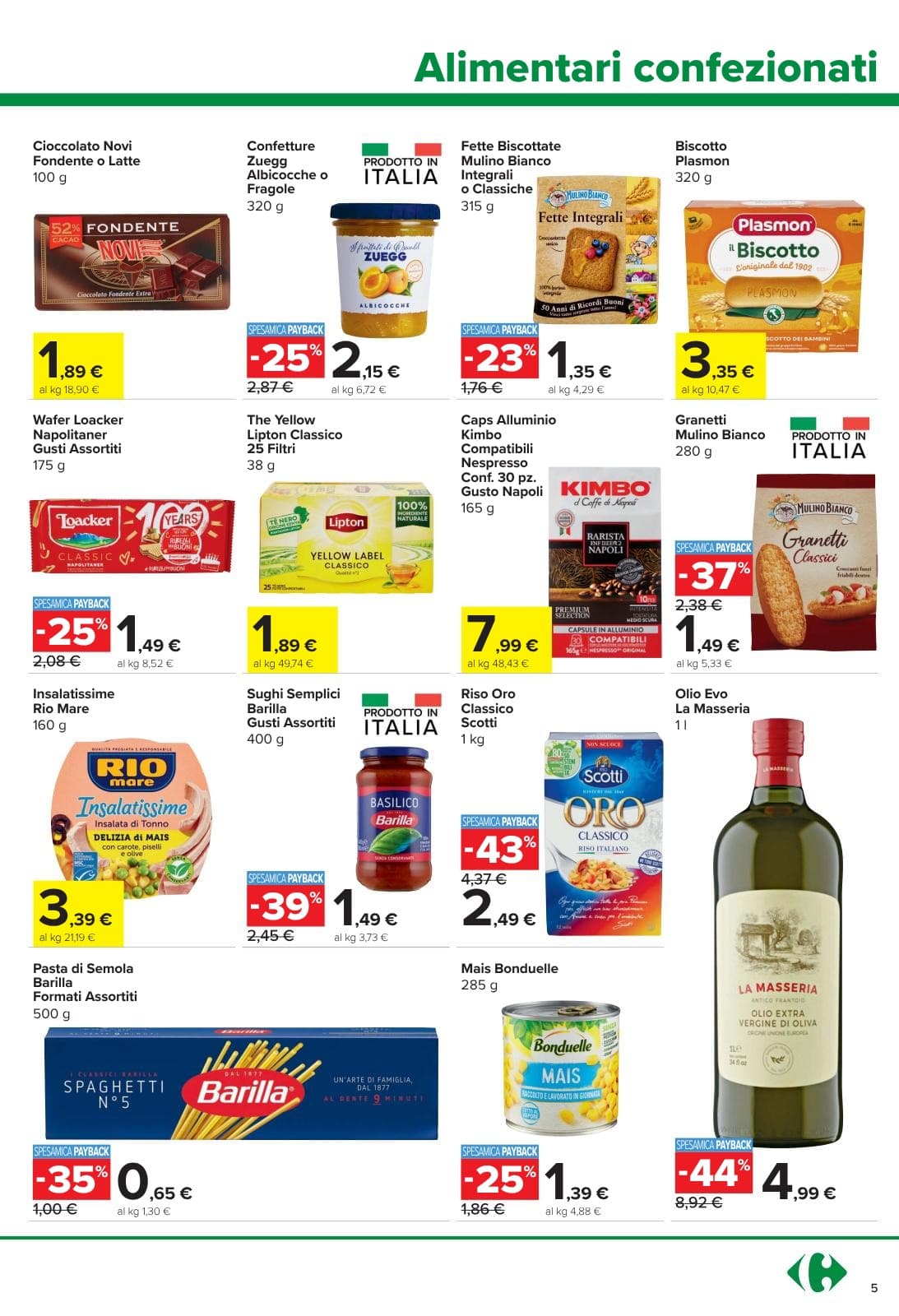 Pagina 5. del volantino Carrefour - Sconti Fino al 40%