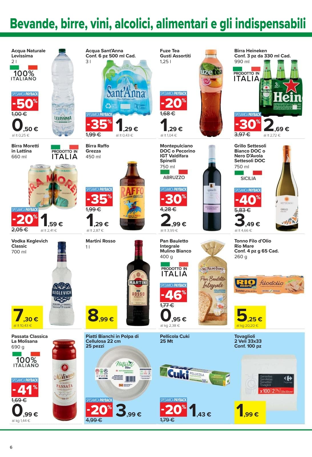 Pagina 6. del volantino Carrefour - Sconti Fino al 40%