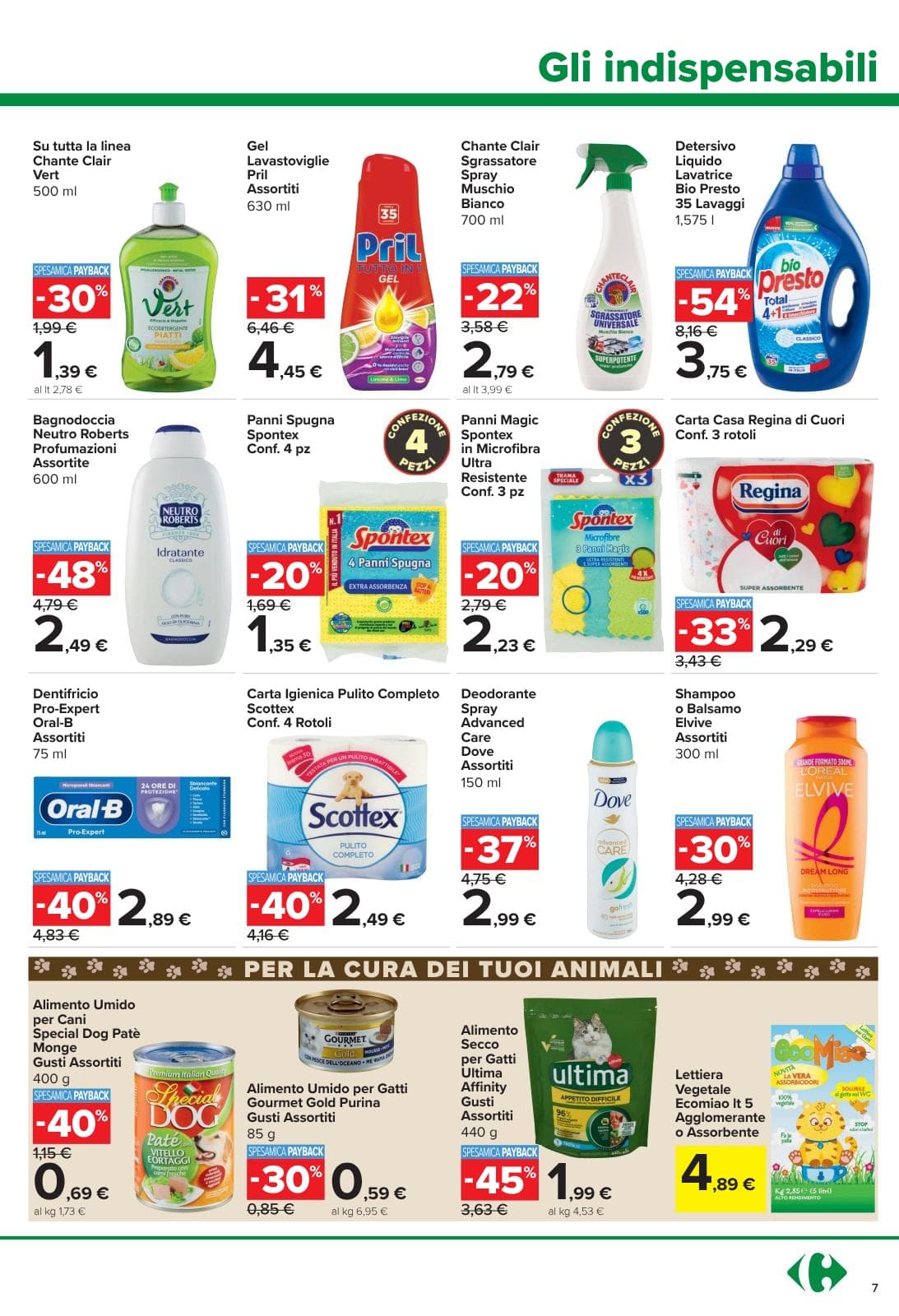 Pagina 7. del volantino Carrefour - Sconti Fino al 40%