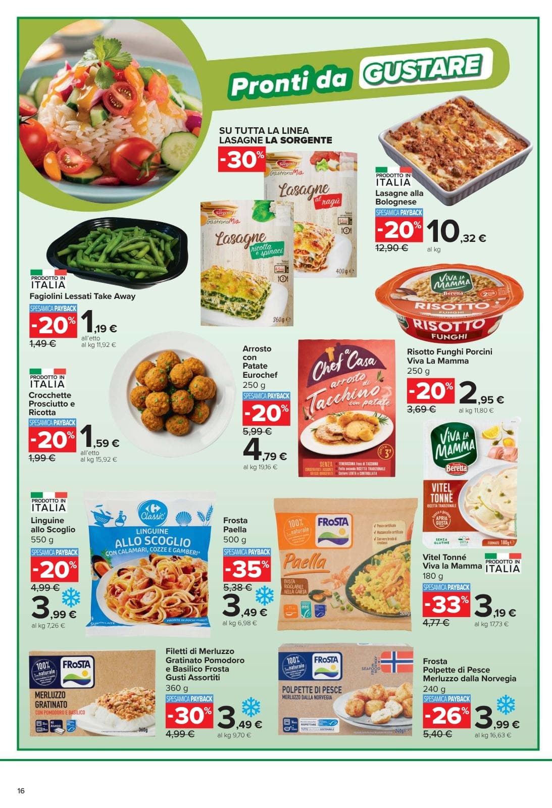 Pagina 16. del volantino Carrefour - Sconti Fino al 40%