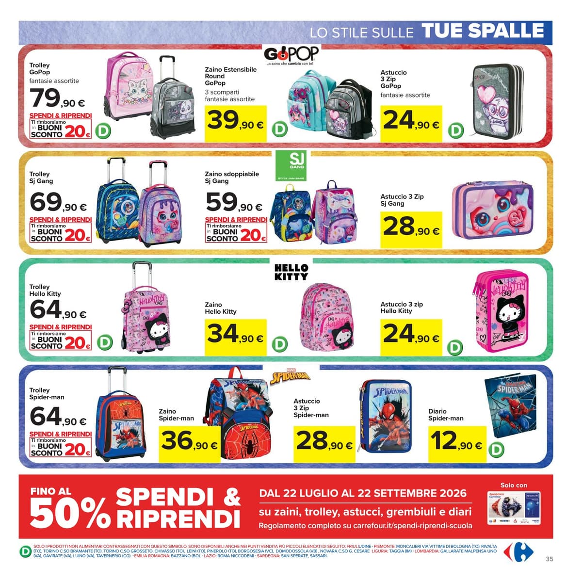 Pagina 35. del volantino Carrefour - Sottocosto (iper)