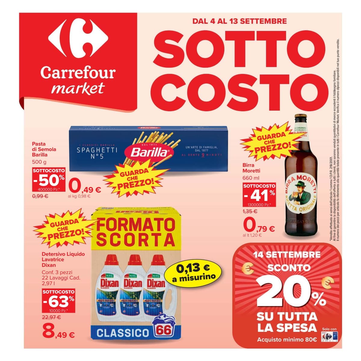 Carrefour katalog Sottocosto (market), 04/09/2026 – 13/09/2026