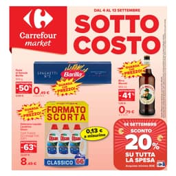 Pagina 1 del volantino Carrefour Sottocosto (market)