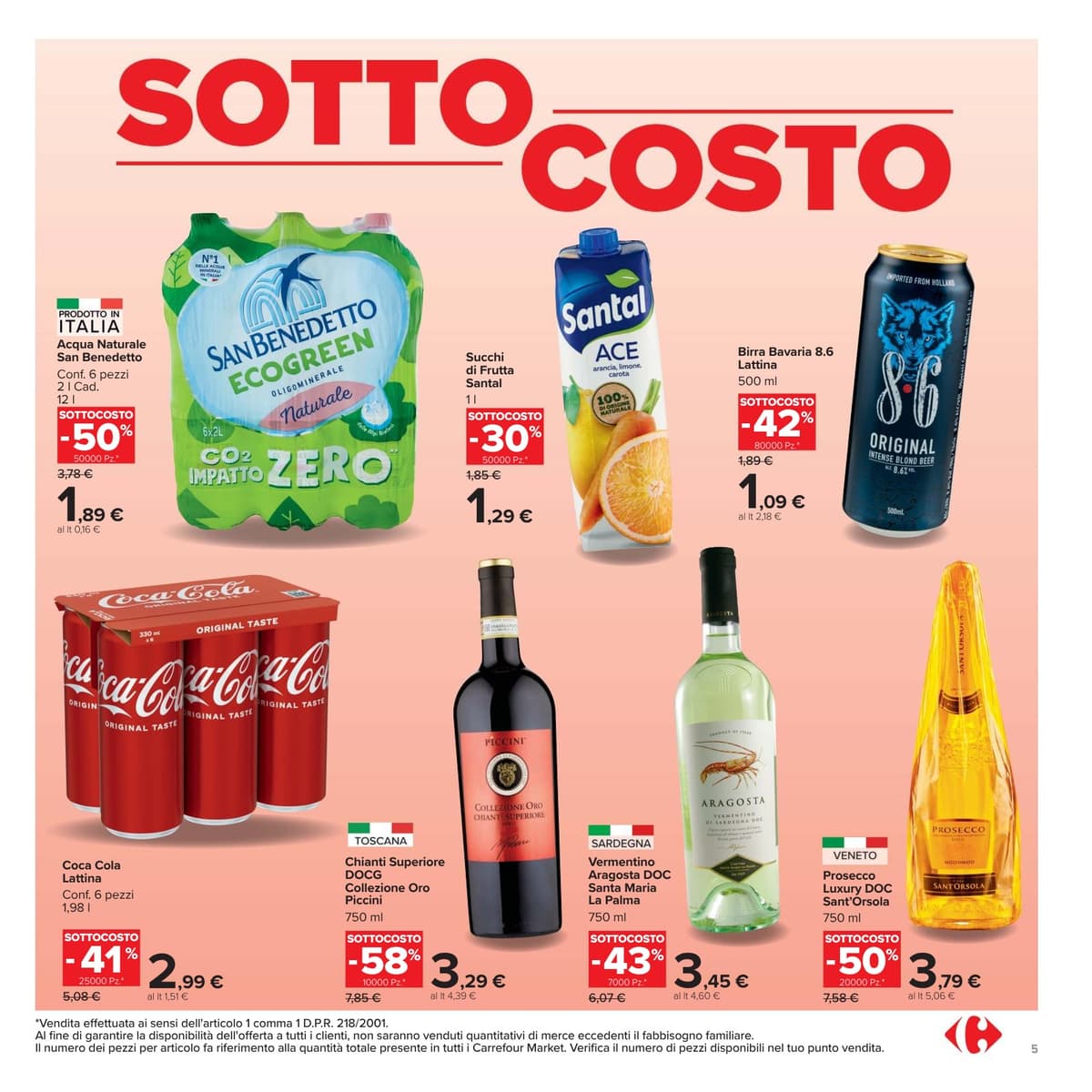 Pagina 5. del volantino Carrefour - Sottocosto (market) dal 05/09/2026