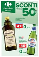 Copertina del volantino Carrefour Sconti fino al 50% (express)