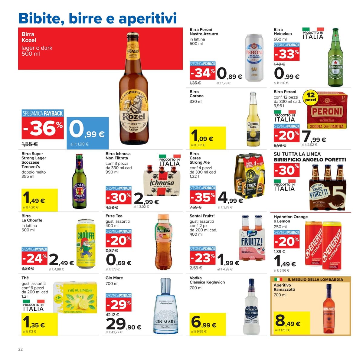 Pagina 22. del volantino Carrefour - 50 prodotti al 50%