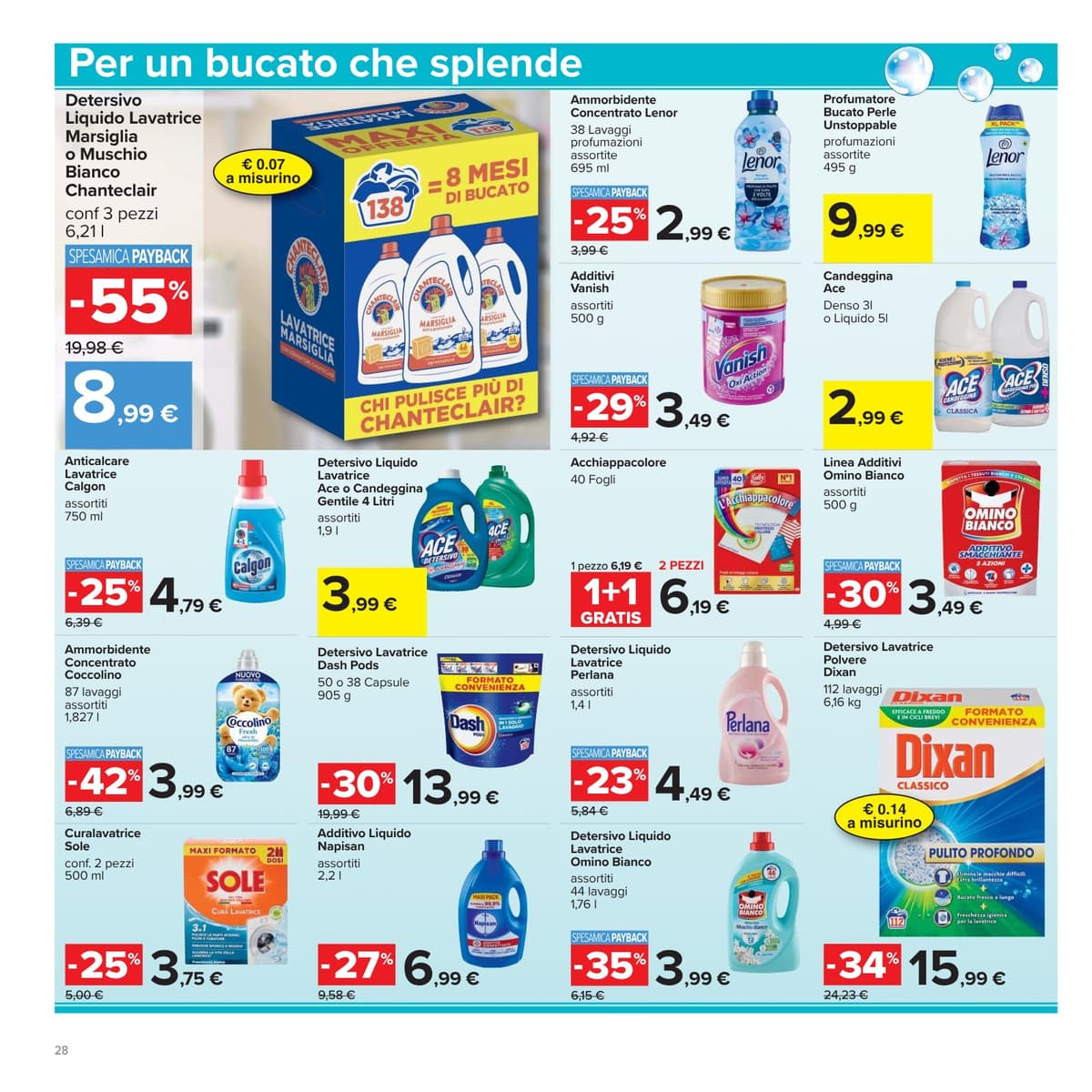 Pagina 28. del volantino Carrefour - 50 prodotti al 50%