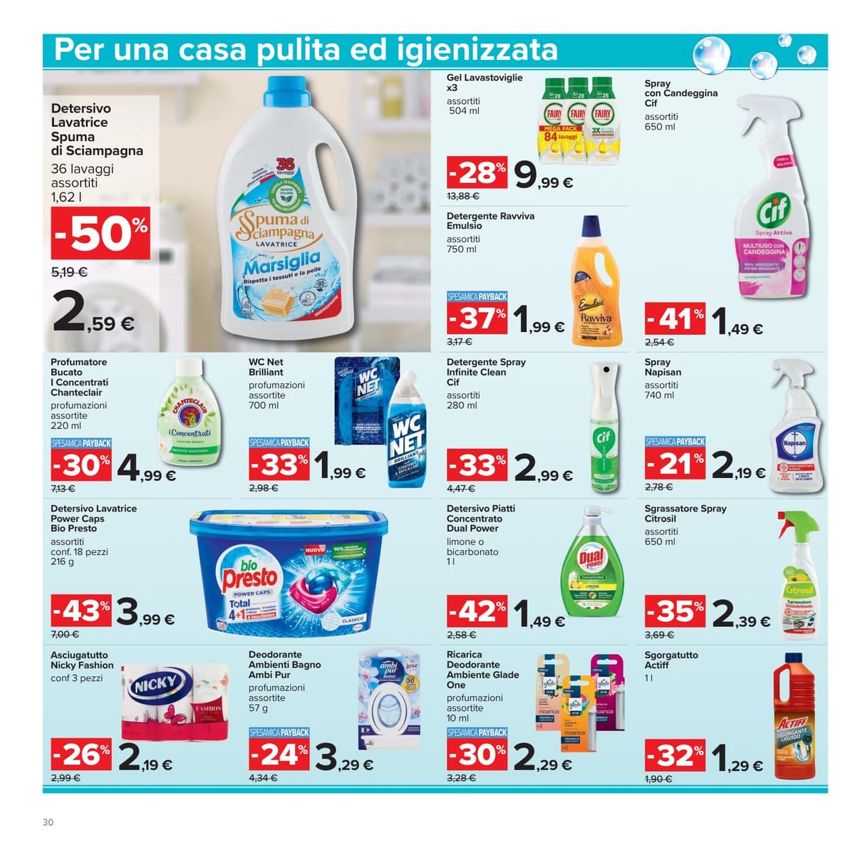 Pagina 30. del volantino Carrefour - 50 prodotti al 50%
