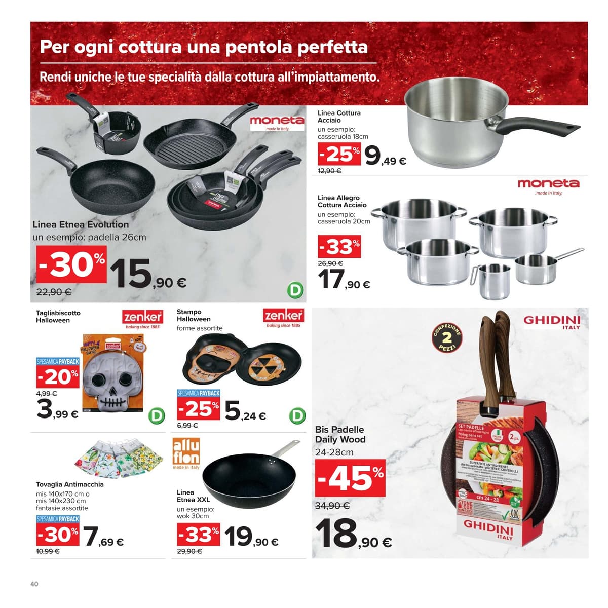 Pagina 40. del volantino Carrefour - 50 prodotti al 50%