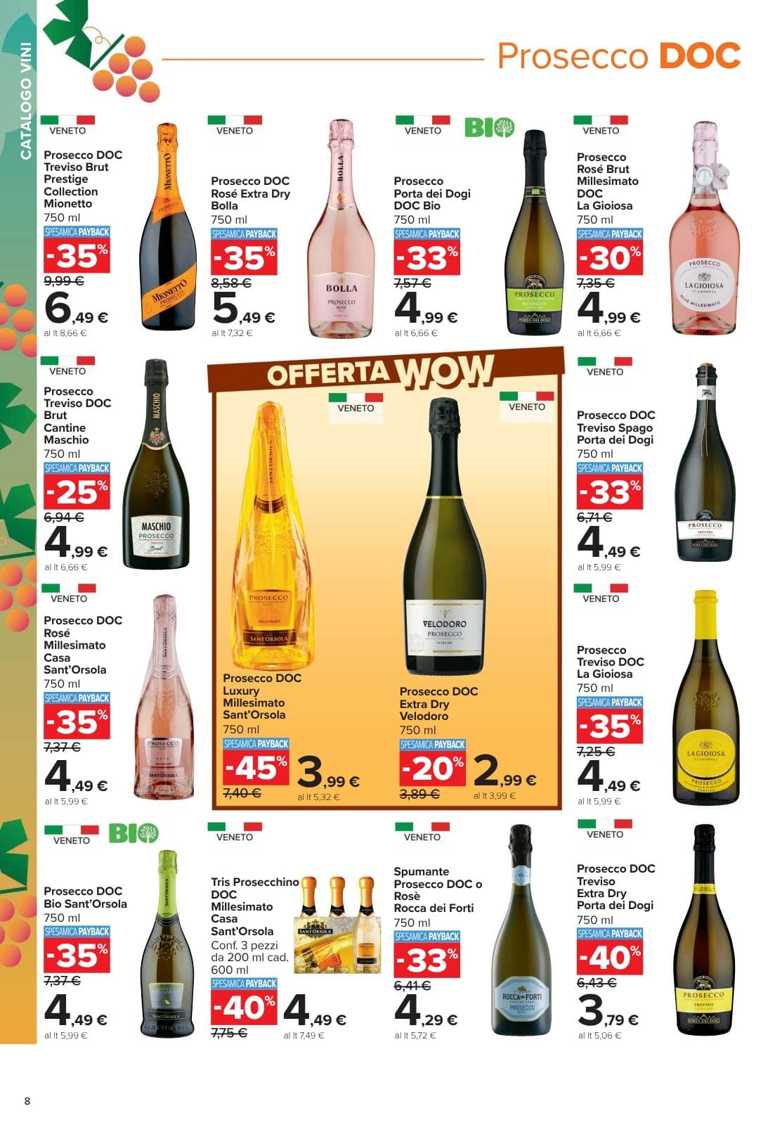 Pagina 8. del volantino Carrefour - Catalogo vini
