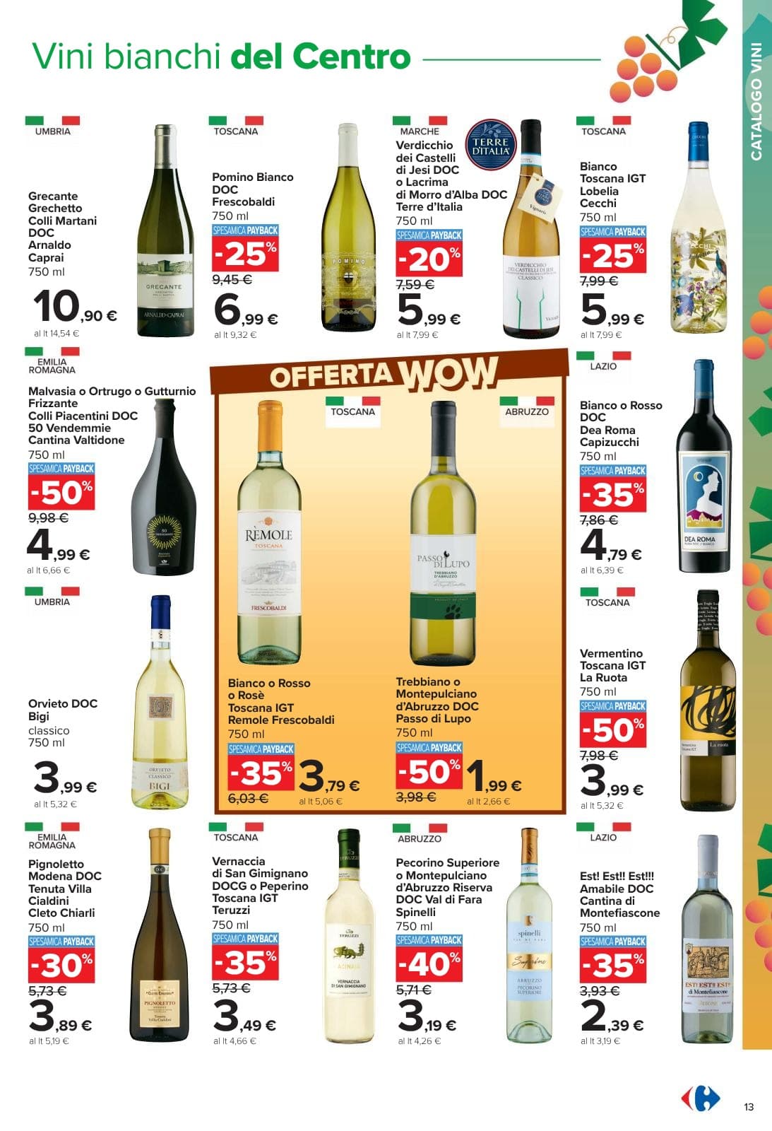 Pagina 13. del volantino Carrefour - Catalogo vini
