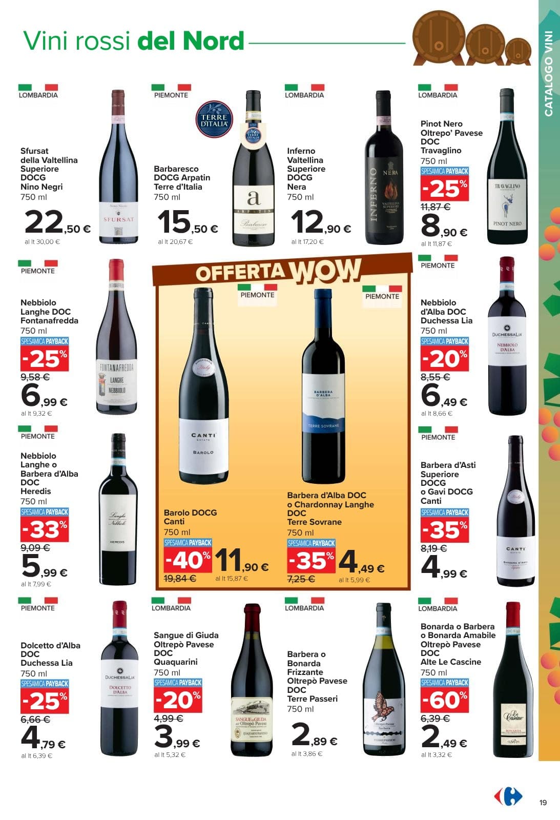 Pagina 19. del volantino Carrefour - Catalogo vini