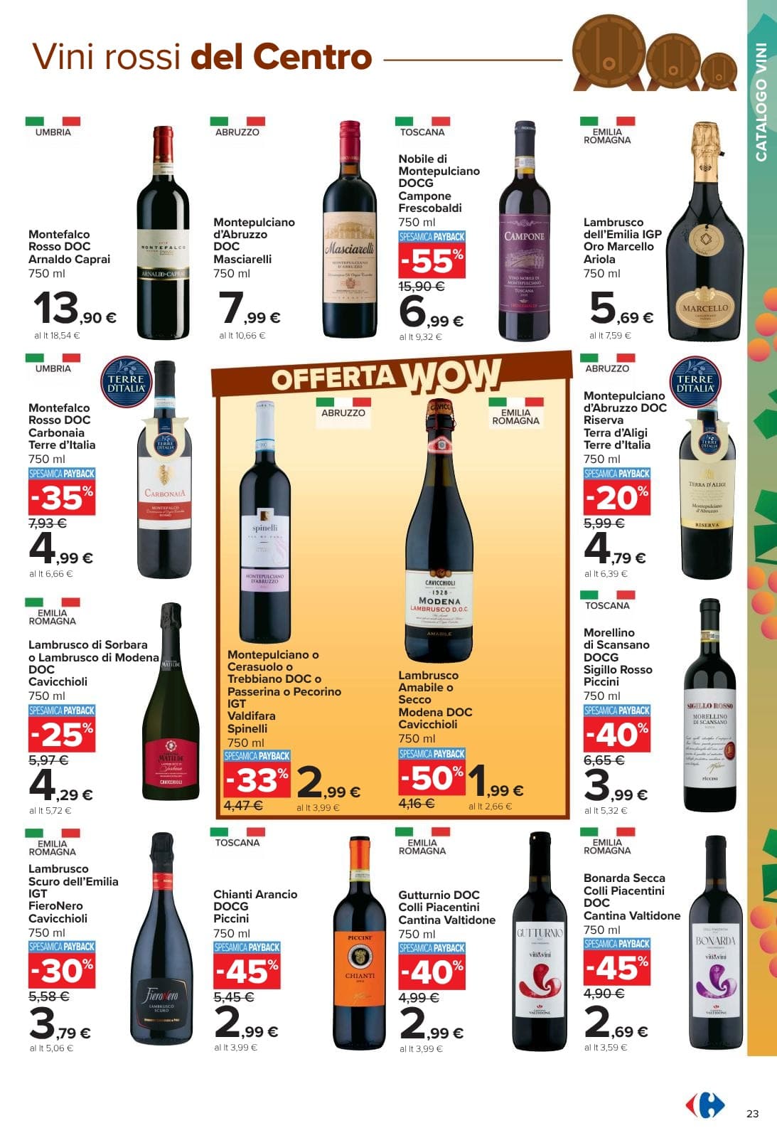 Pagina 23. del volantino Carrefour - Catalogo vini