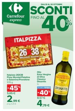 Pagina 1 del volantino Carrefour Sconti fino al 40% (express)