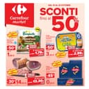 Copertina del volantino Carrefour Sconti fino al 50% (market)