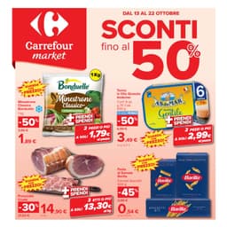 Pagina 1 del volantino Carrefour Sconti fino al 50% (market)
