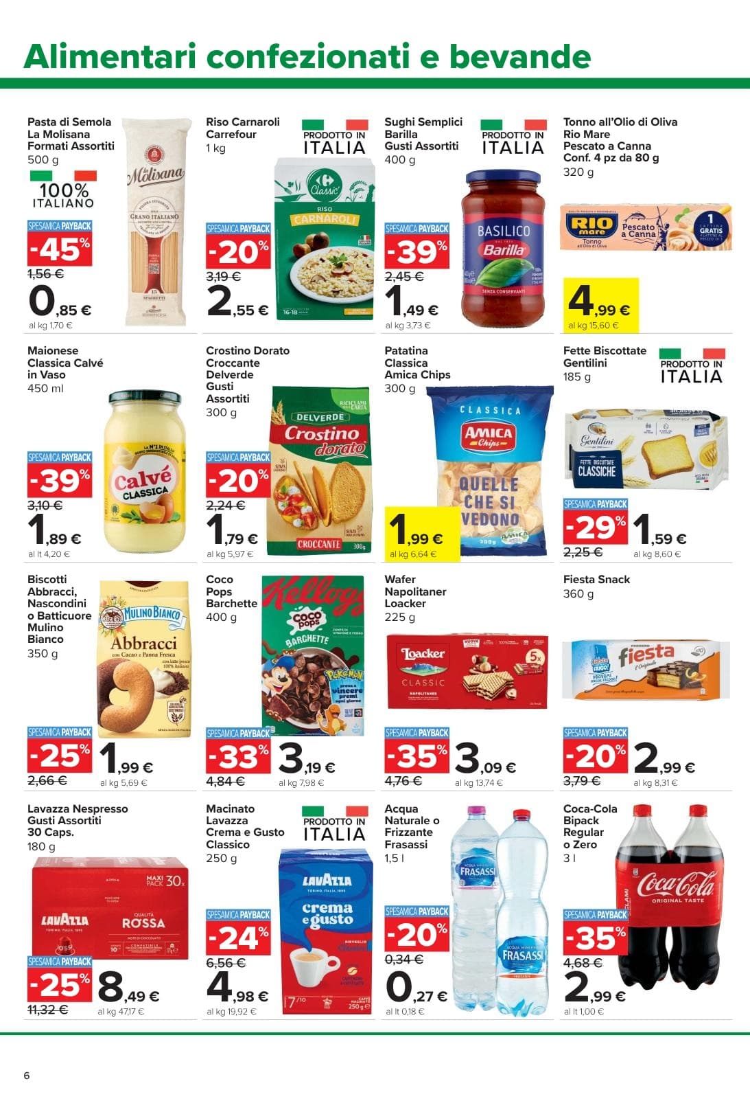 Pagina 6. del volantino Carrefour - Tutto a 1€, 2€ e 3€ (Express)