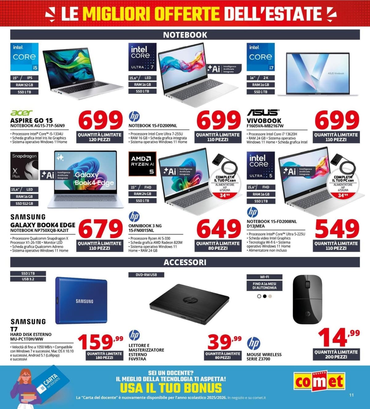 Pagina 11. del volantino Comet - Black Friday Summer Edition