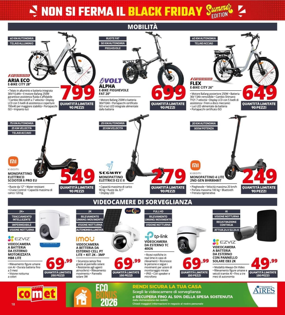 Pagina 18. del volantino Comet - Black Friday Summer Edition