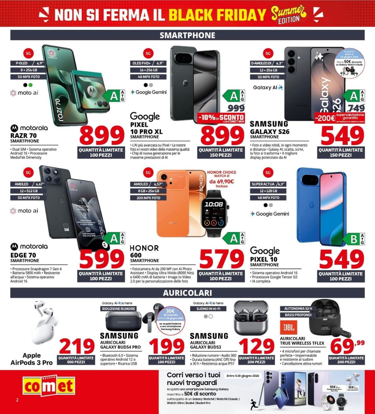 Pagina 2. del volantino Comet - Black Friday Summer Edition