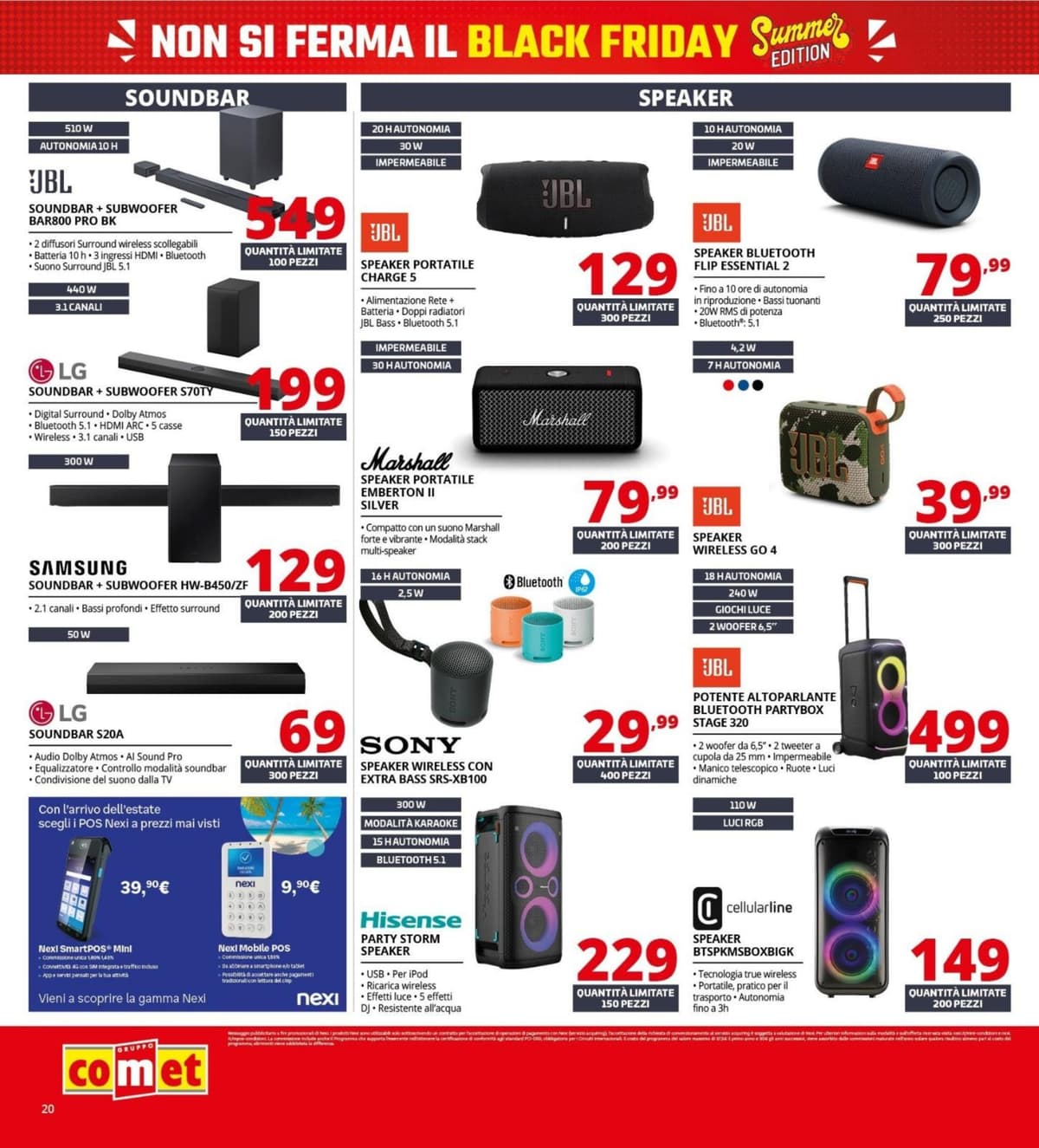 Pagina 20. del volantino Comet - Black Friday Summer Edition