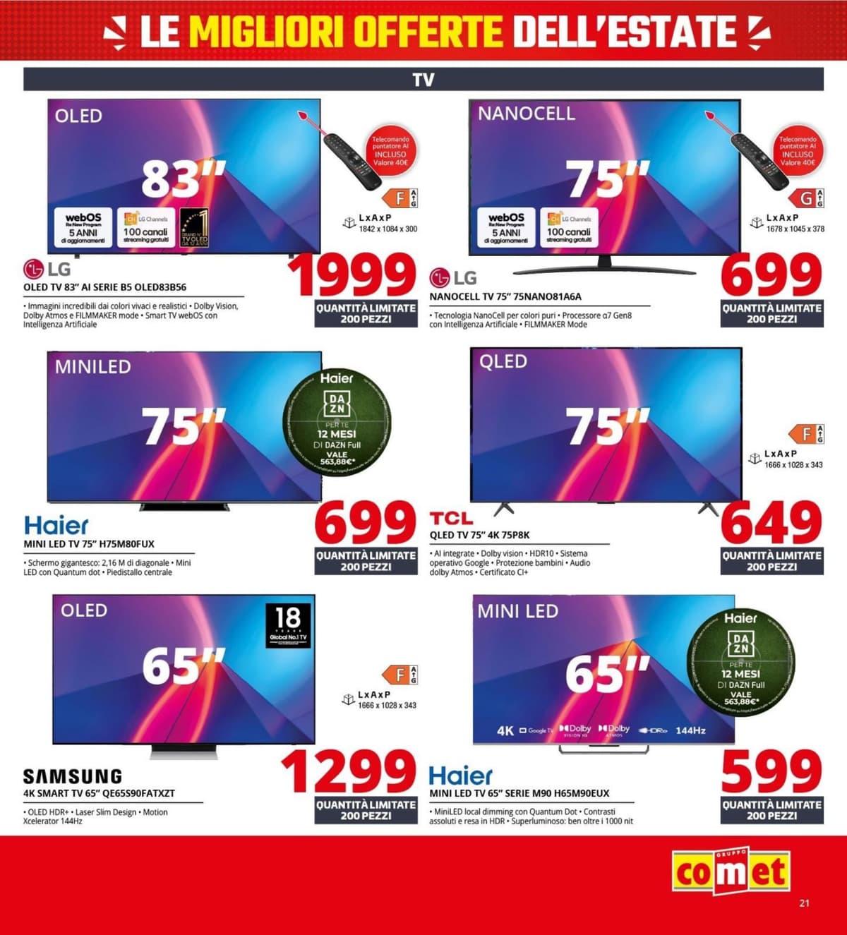 Pagina 21. del volantino Comet - Black Friday Summer Edition