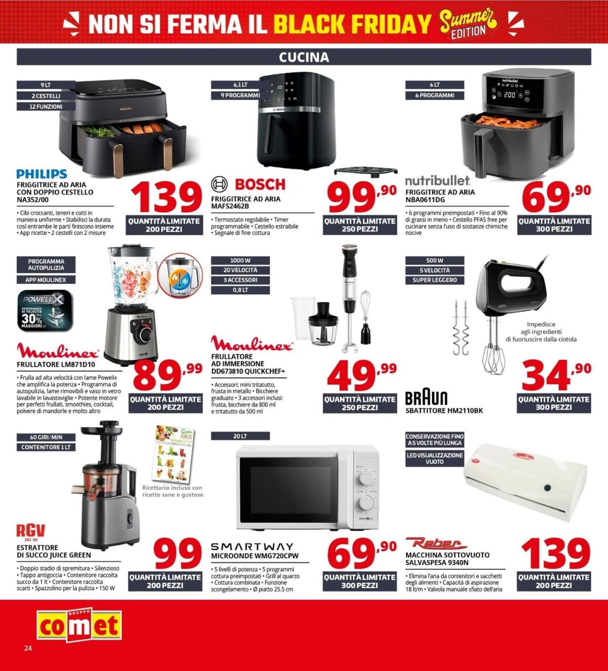 Pagina 24. del volantino Comet - Black Friday Summer Edition