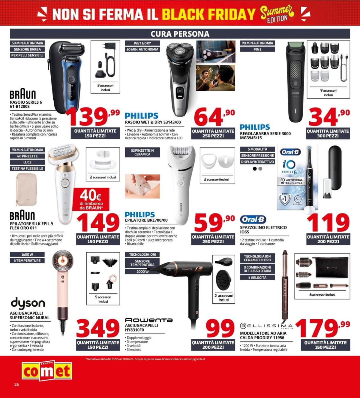Pagina 26. del volantino Comet - Black Friday Summer Edition dal 23/06/2026