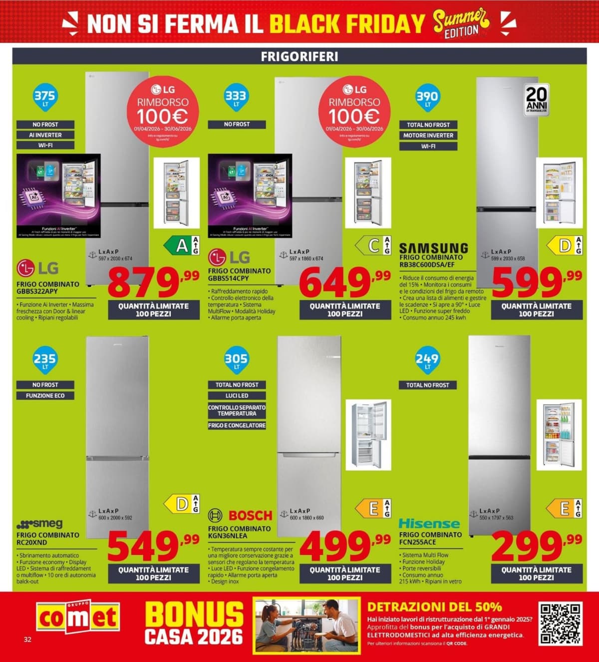 Pagina 32. del volantino Comet - Black Friday Summer Edition dal 23/06/2026