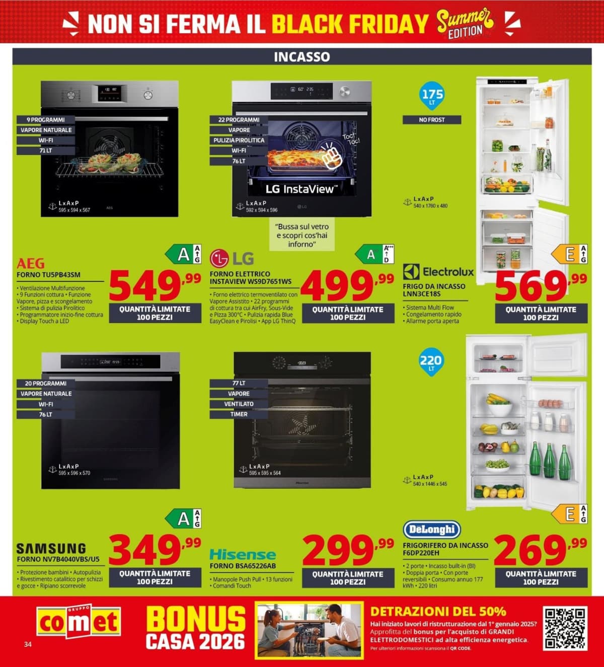 Pagina 34. del volantino Comet - Black Friday Summer Edition dal 23/06/2026