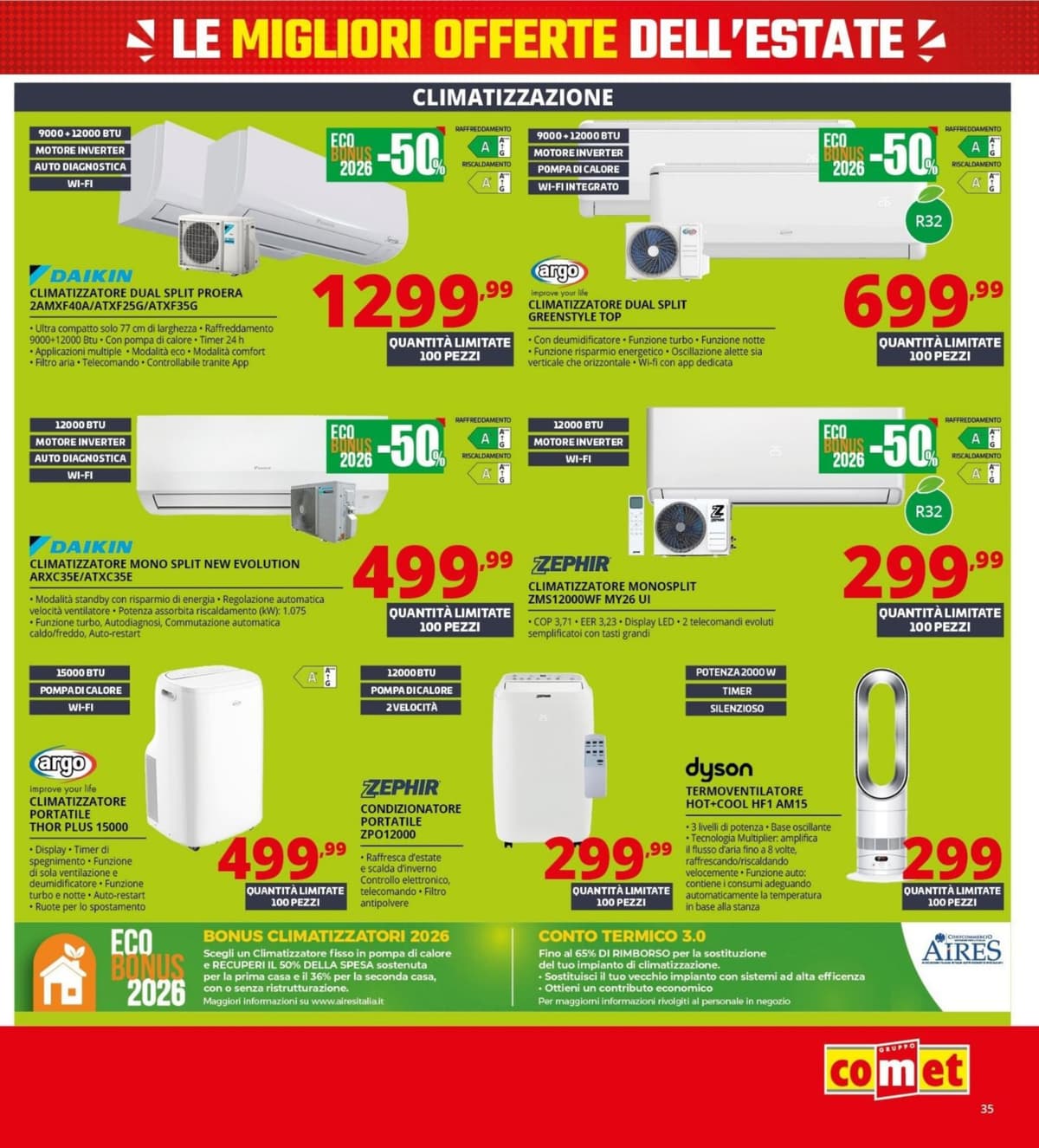 Pagina 35. del volantino Comet - Black Friday Summer Edition