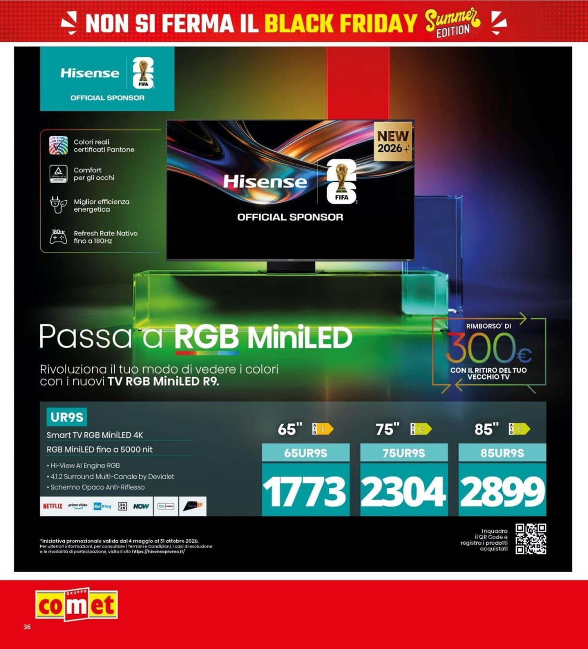 Pagina 36. del volantino Comet - Black Friday Summer Edition
