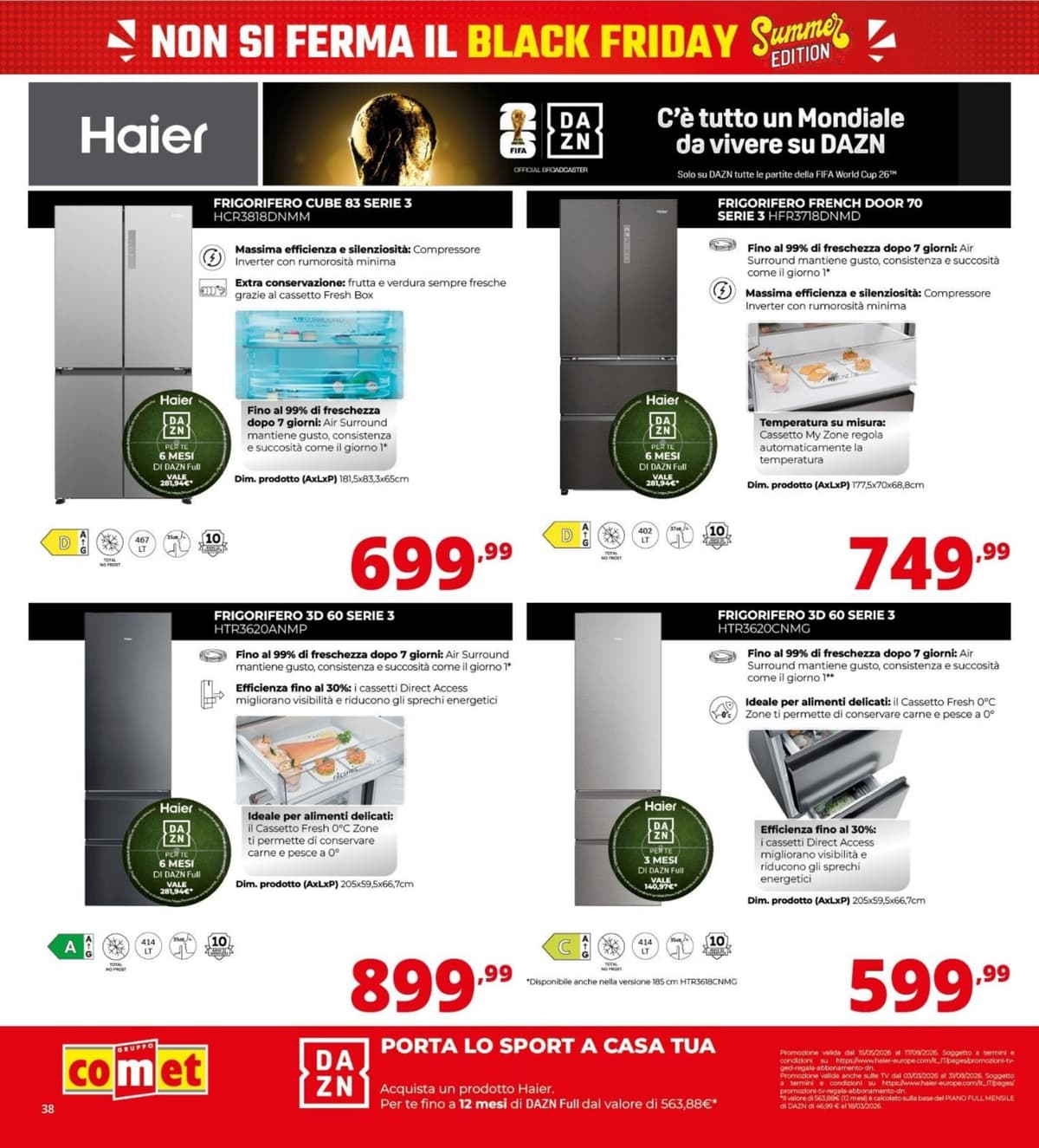Pagina 38. del volantino Comet - Black Friday Summer Edition dal 23/06/2026