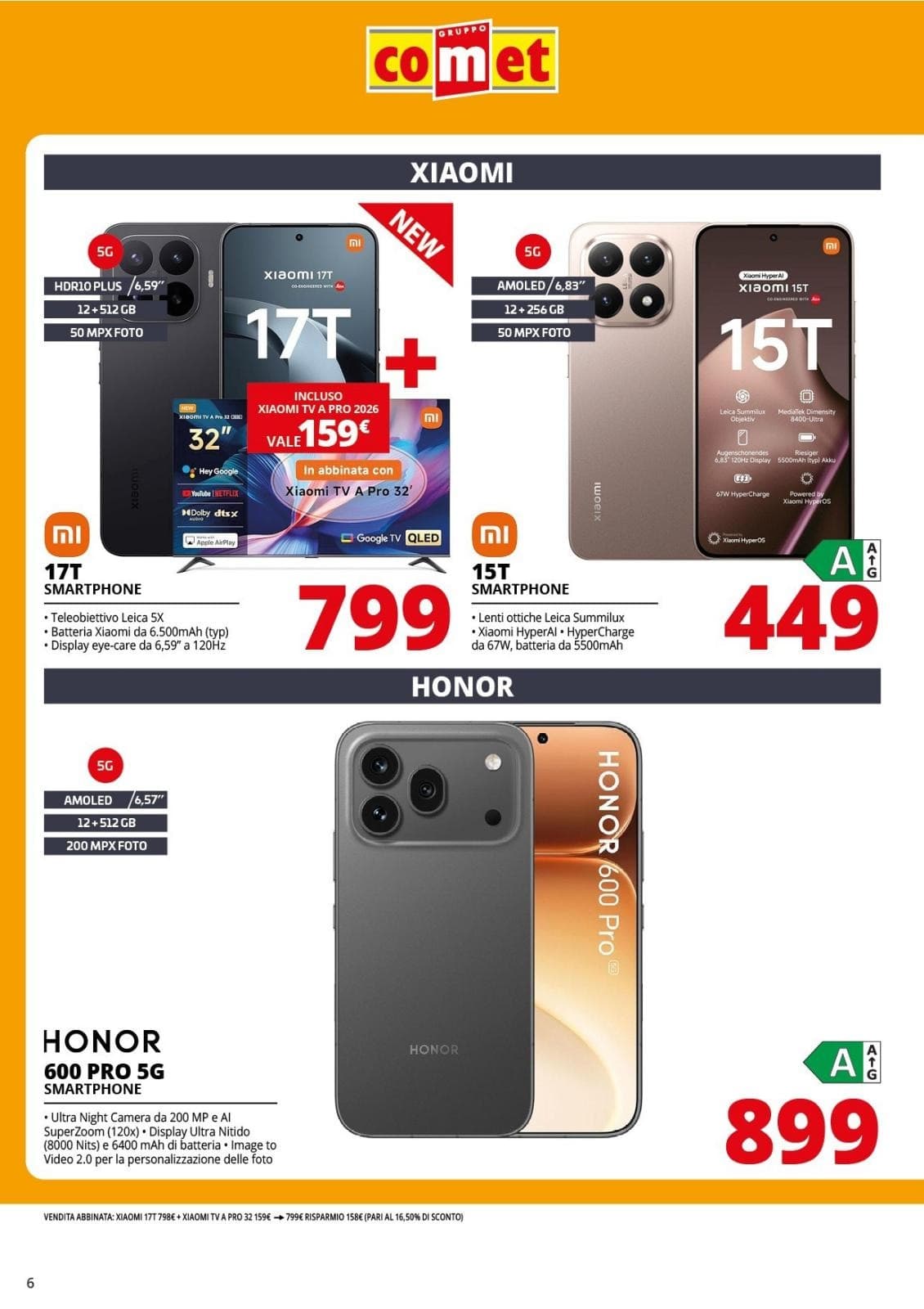 Pagina 6. del volantino Comet - Telefonia