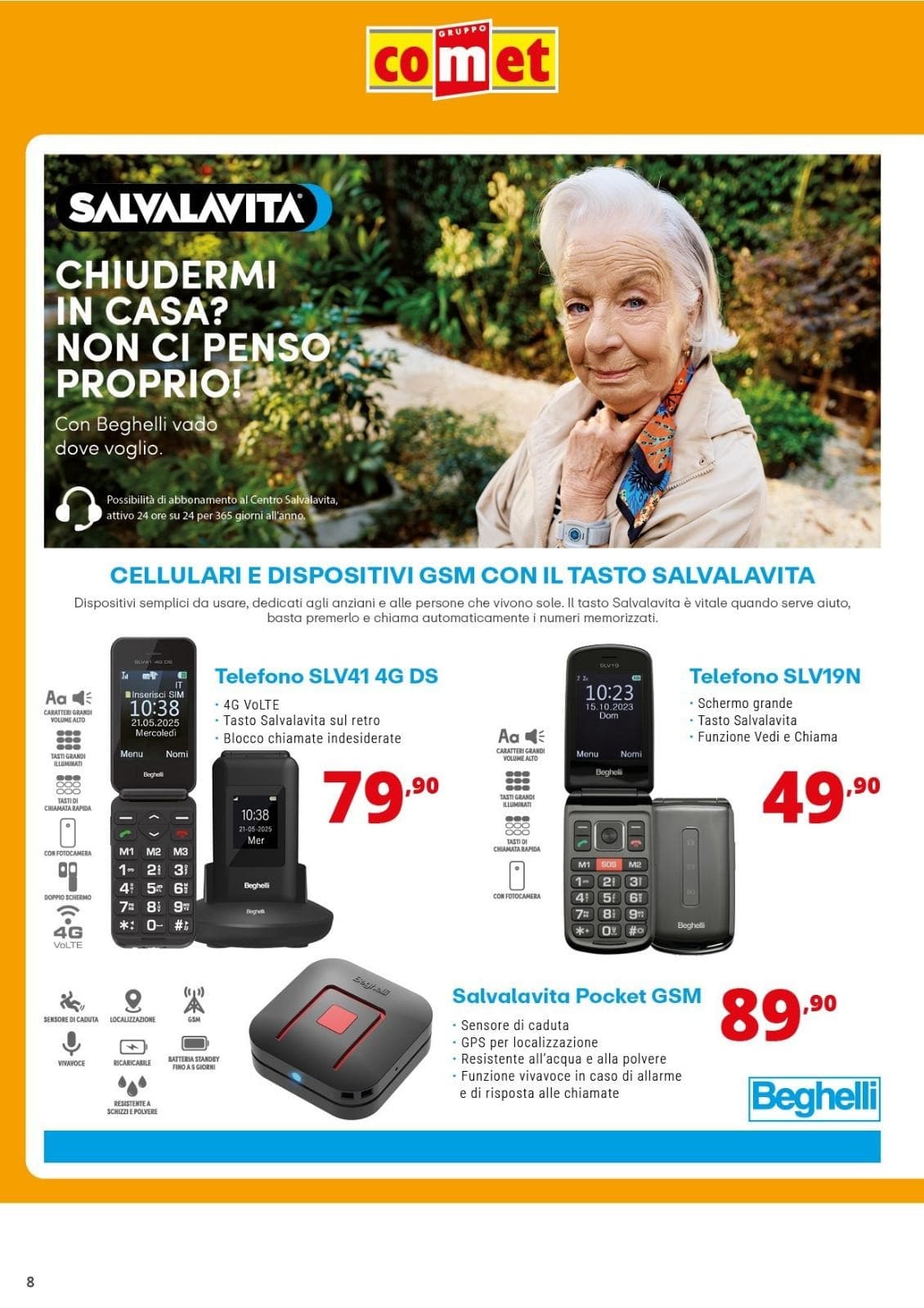 Pagina 8. del volantino Comet - Telefonia