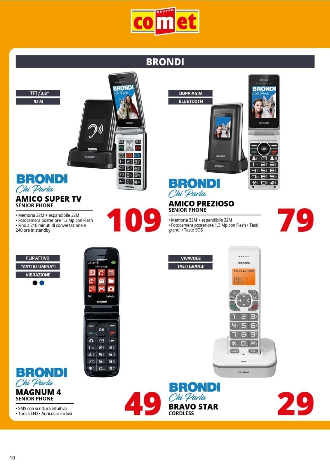 Pagina 10. del volantino Comet - Telefonia