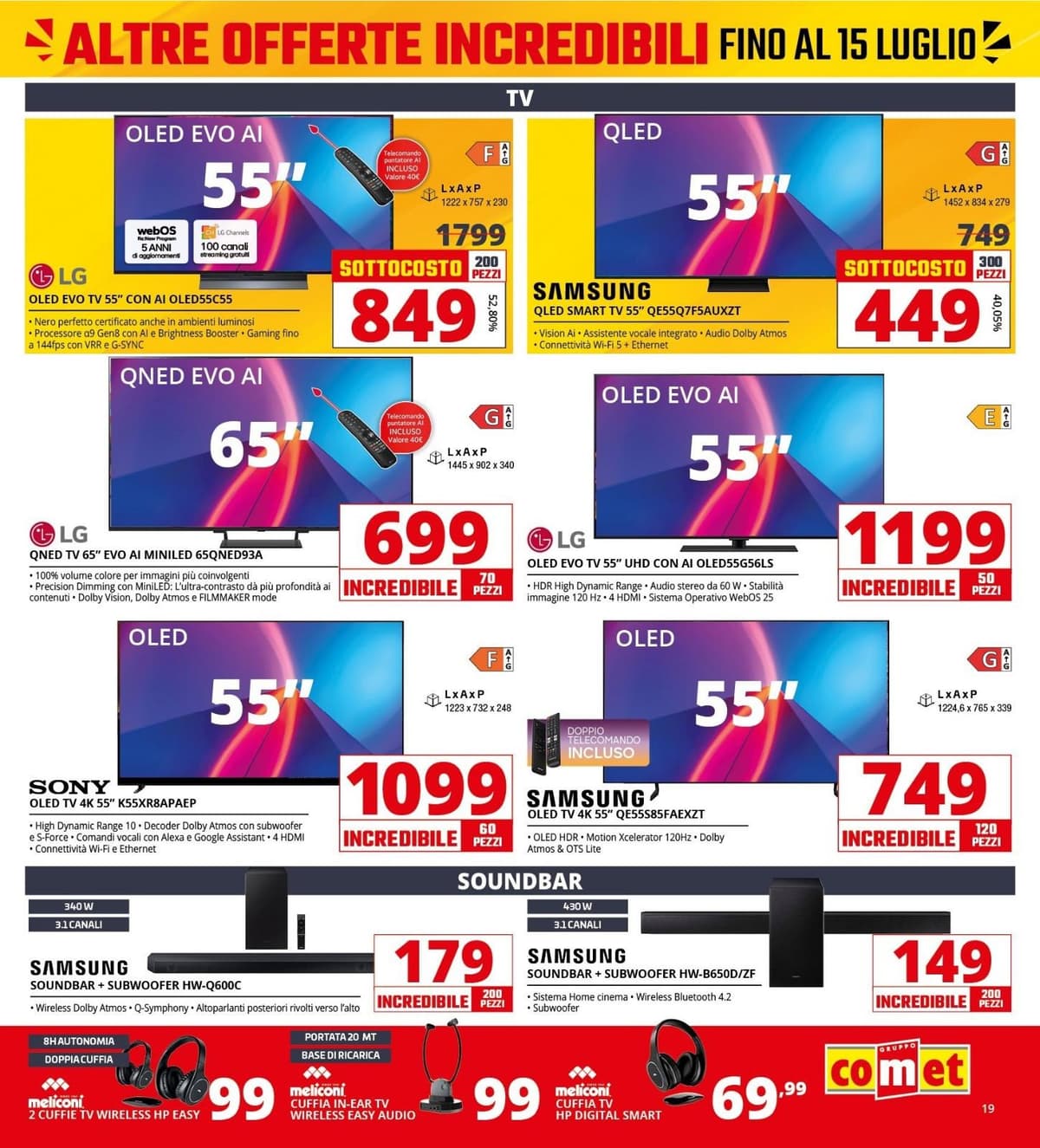 Pagina 19. del volantino Comet - Sotto Costo dal 14/07/2026