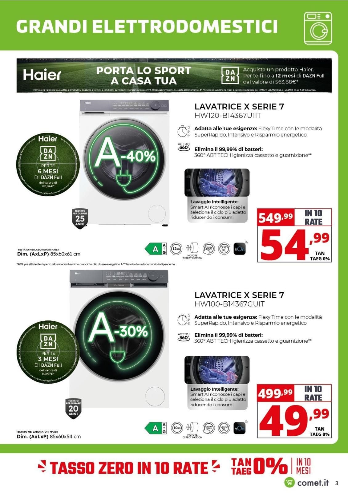 Pagina 3. del volantino Comet - Haier dal 28/07/2026