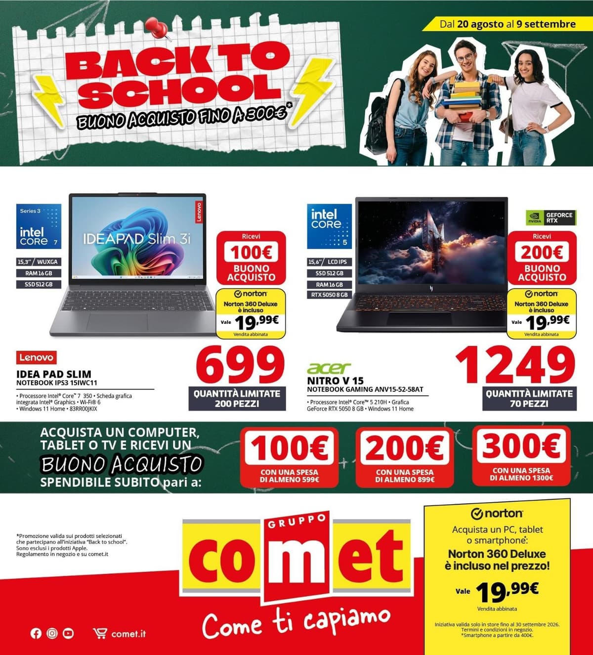 Pagina 1. del volantino Comet - Back To School