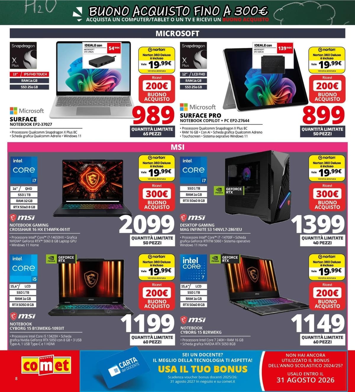 Pagina 8. del volantino Comet - Back To School