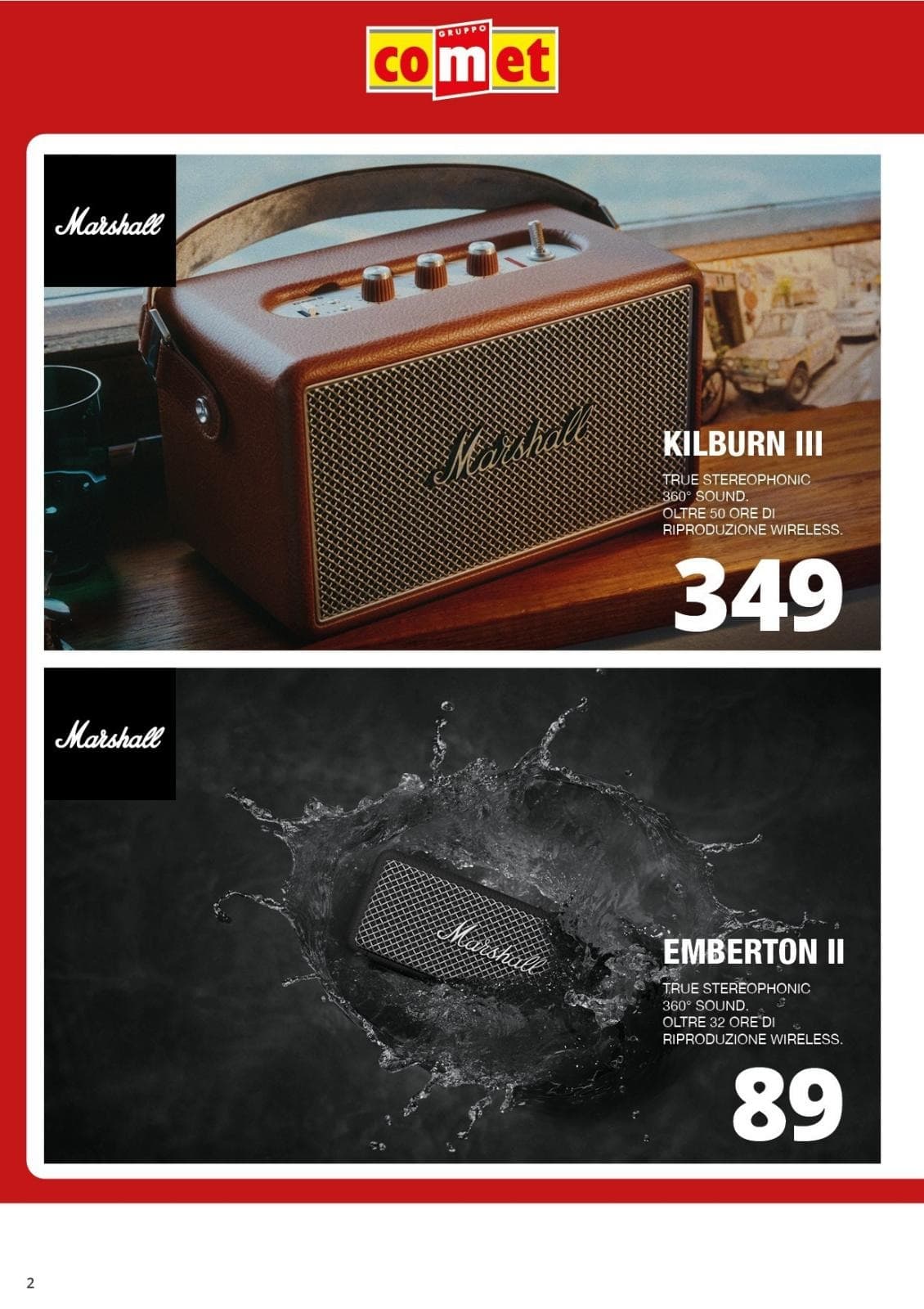 Pagina 2. del volantino Comet - Audio