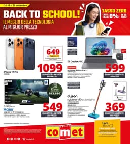 Pagina 1 del volantino Comet Back To School