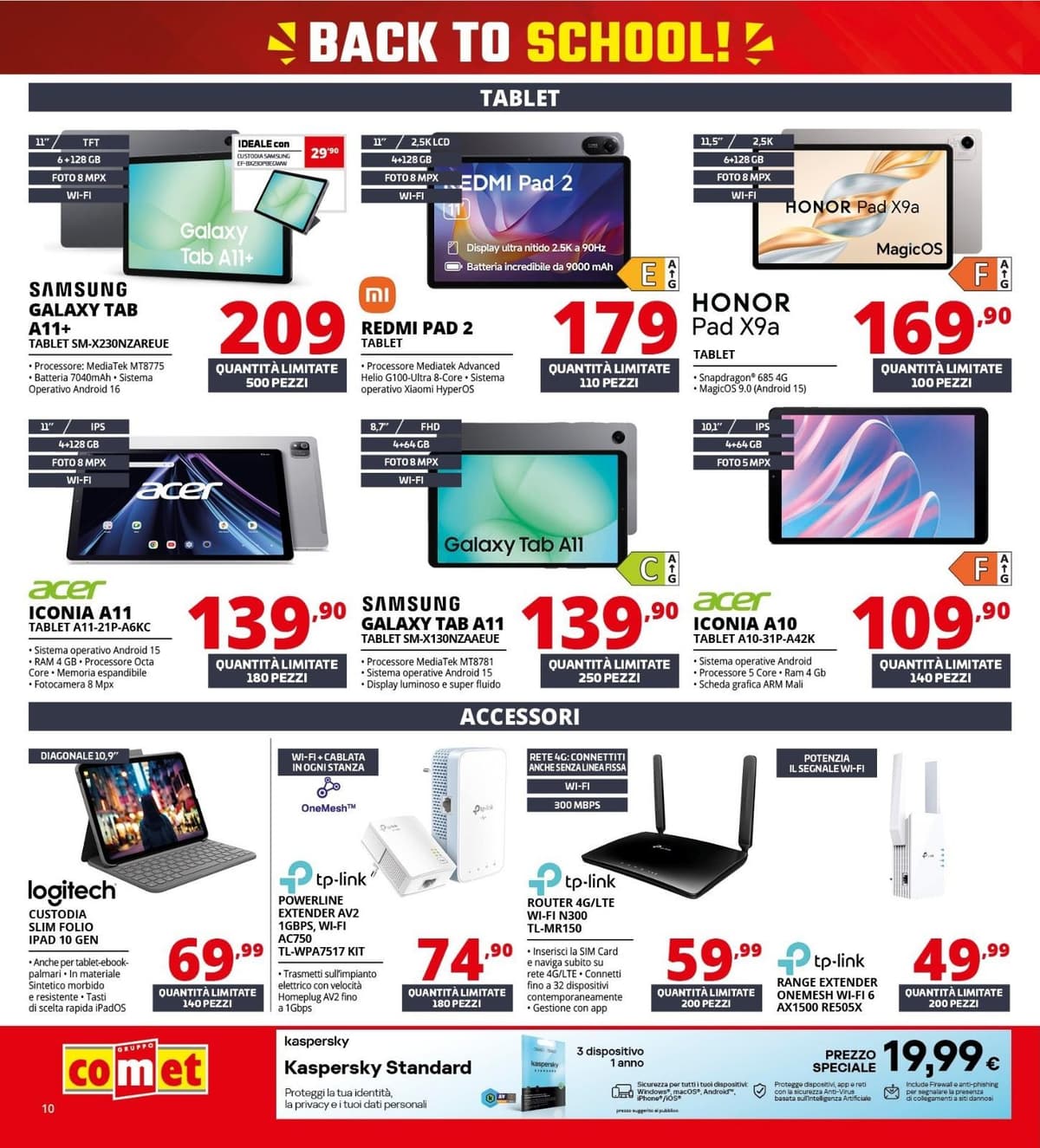 Pagina 10. del volantino Comet - Back To School