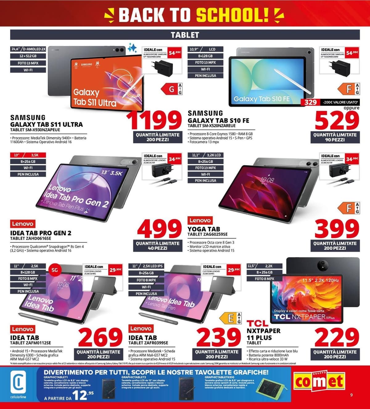 Pagina 9. del volantino Comet - Back To School