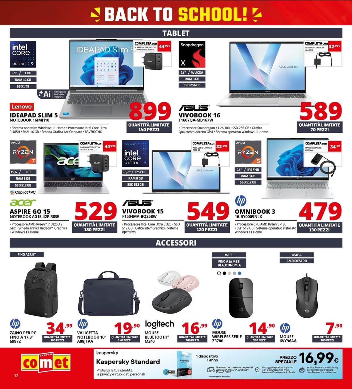 Pagina 12. del volantino Comet - Back To School
