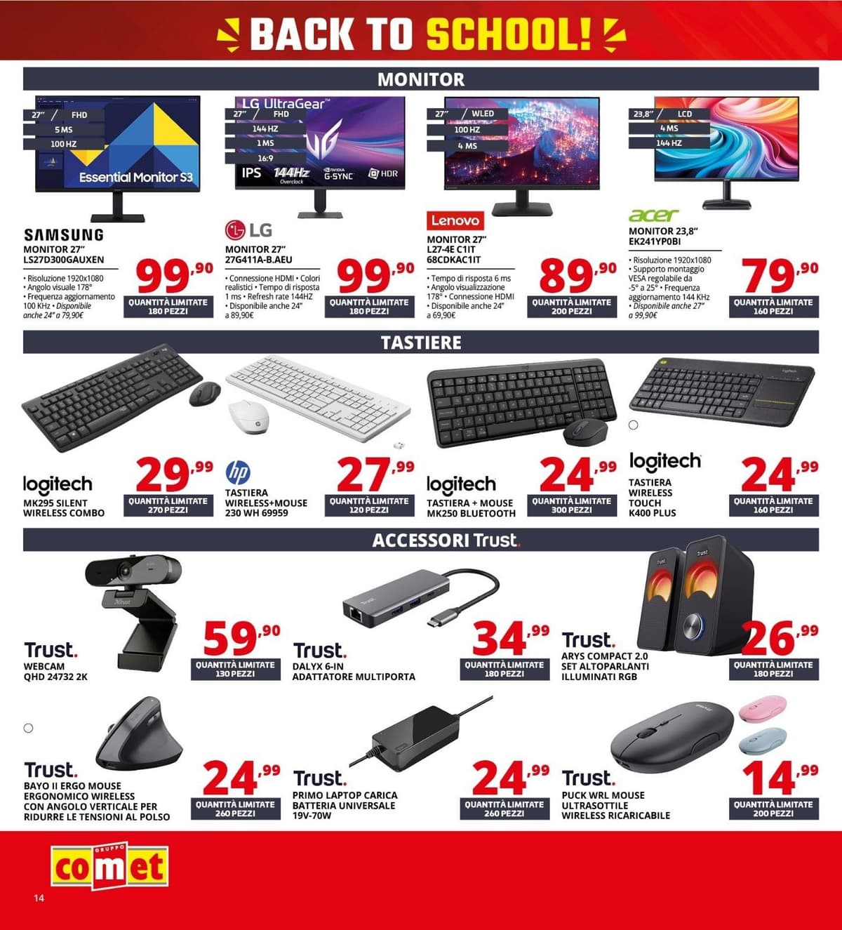 Pagina 14. del volantino Comet - Back To School