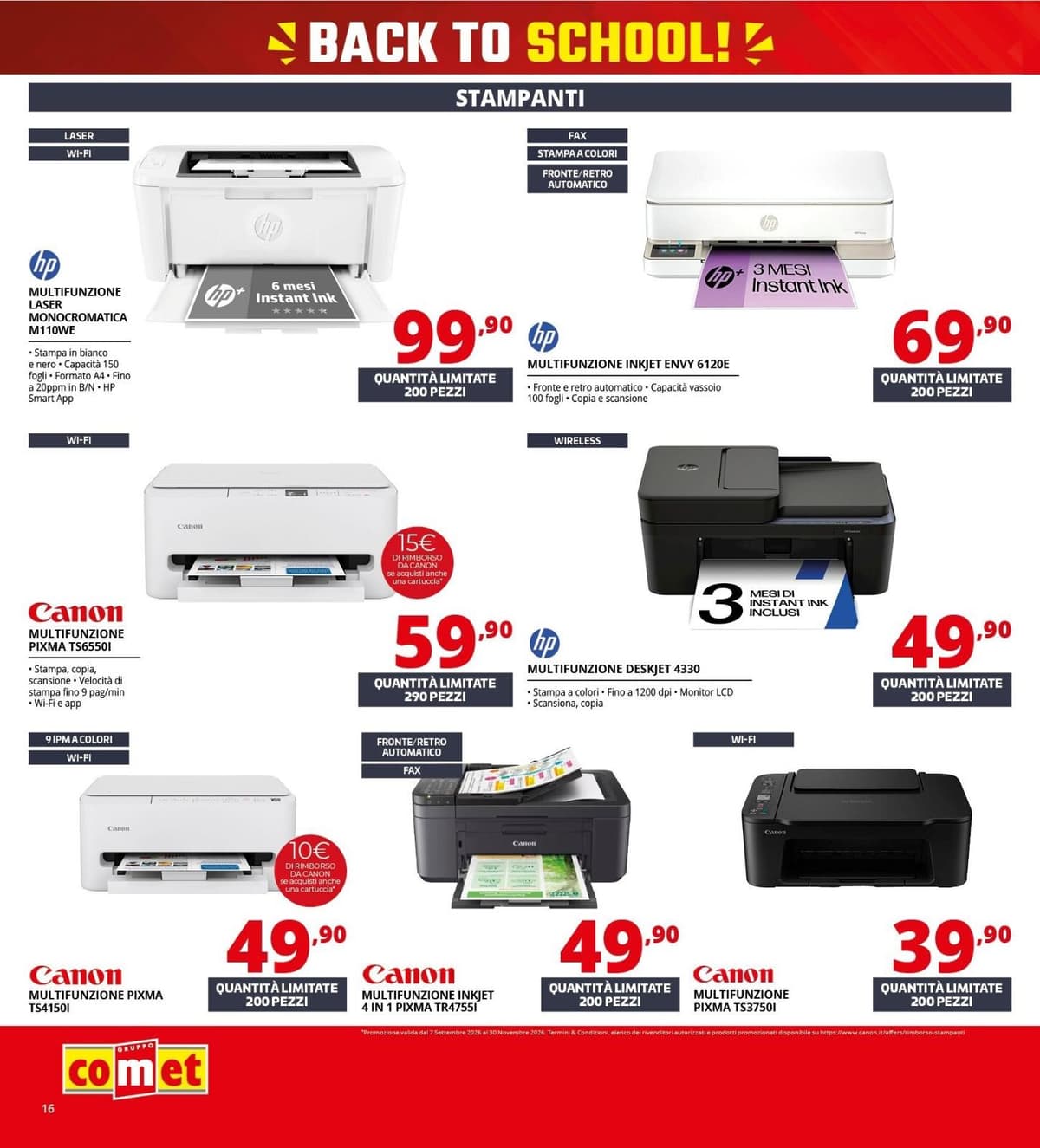 Pagina 16. del volantino Comet - Back To School