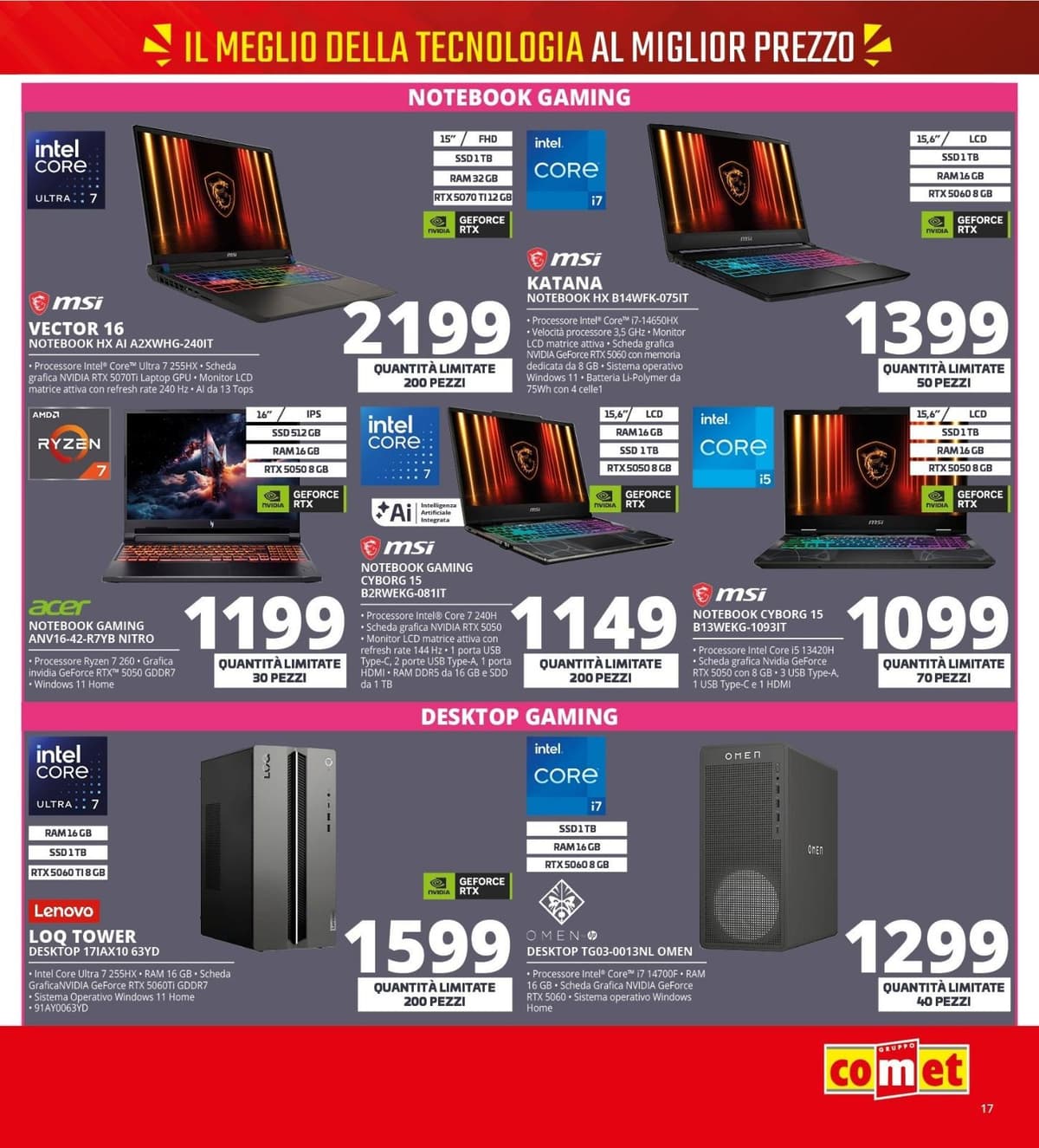 Pagina 17. del volantino Comet - Back To School